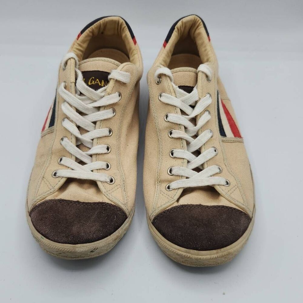 El Ganso Men's Size 44 10.5 US Brown Canvas Low Rise Skate Shoe Sneaker Acturus